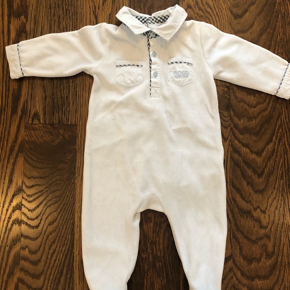 Hugo Boos baby velour sleeper 6M - Picture 9 of 10